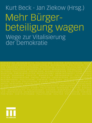 cover image of Mehr Bürgerbeteiligung wagen